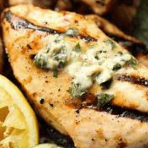 Honey Citrus Grilled Chicken with Basil Butter
