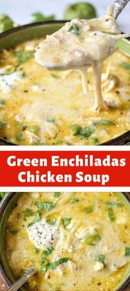 Green Enchiladas Chicken Soup (Keto Slow Cooker Mexican Soup) - newsronian